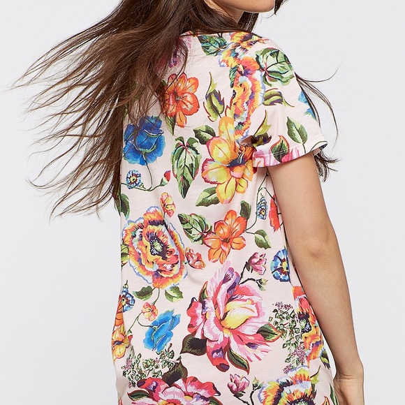 Adidas Floralita Reversible Dress Top Short Floral - Picture 4 of 16